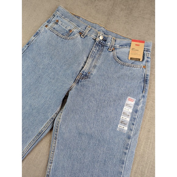 Levi's Other - NWT Levis Jeans Mens 33x30 Light Blue 550 Relaxed Straight Denim Pants Casual